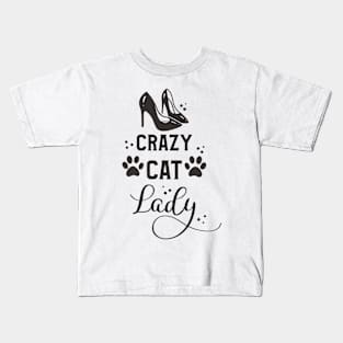 Crazy Cat Lady Kids T-Shirt